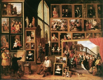  1639 Pintura al %C3%B3leo - La galería del archiduque Leopoldo en Bruselas 1639 David Teniers el Joven